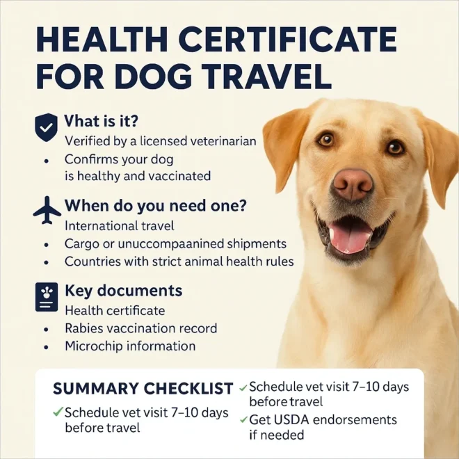 Health Certificate For Pet Travel: 2026 Guide & Checklist