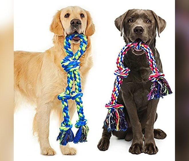 Feeko Durable Rope Toys for Large Aggressive Chewers – 2 Pack Review