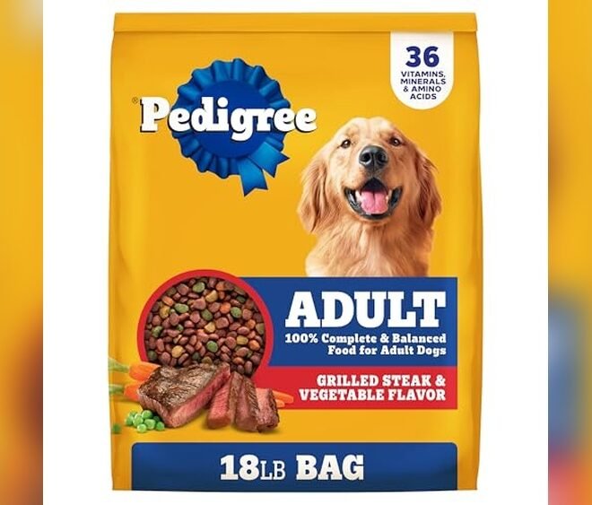 Pedigree Adult Dry Dog Food Review: Grilled Steak & Veg Flavor
