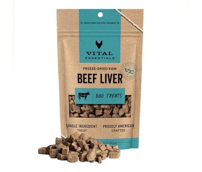 Vital Essentials Freeze Dried Beef Liver Dog Treats Review