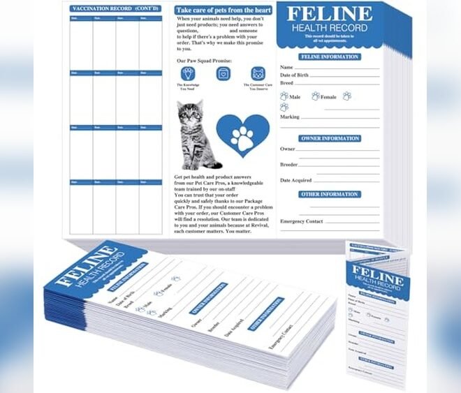 Dunzoom Cat Health Records Kit: Trusted Vaccine Tracking Kit