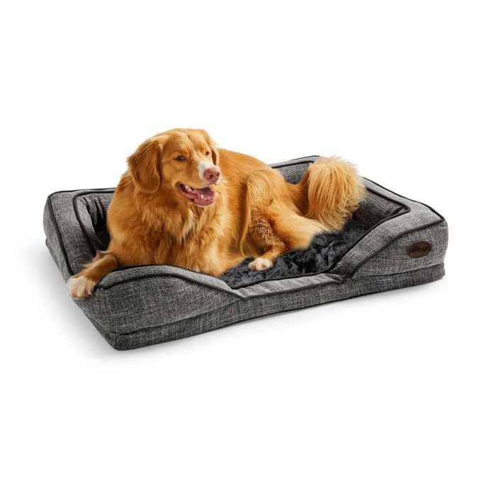 Supplies and clean bedding organized for pet maintenance in a modern home.